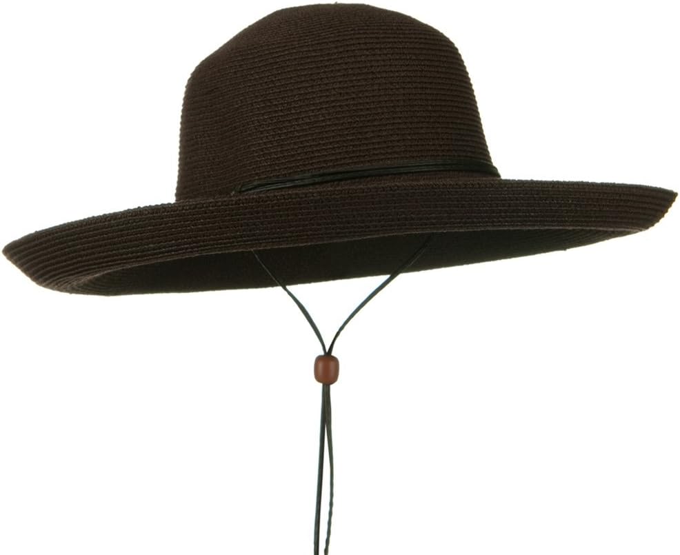 UPF 50+ Cotton Paper Braid Kettle Brim Hat