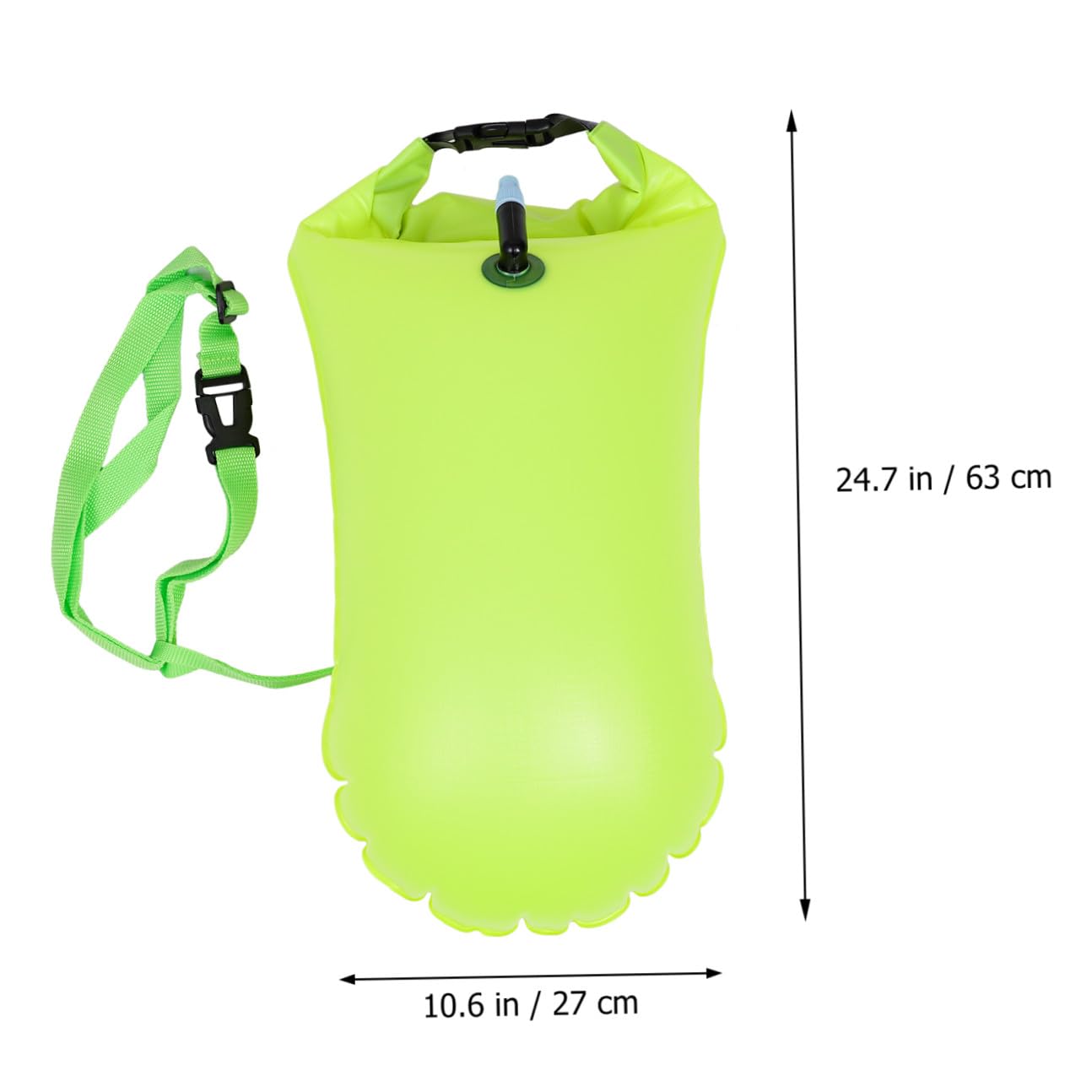 ifundom Aufblasbare Schwimmbojen Leicht und Tragbar Grün 2 Stück aus PVC für Freiwasserschwimmen und Outdoor Aktivitäten