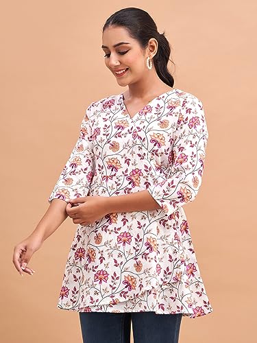 Image of feranoid Women Cotton Angrakha Kurti