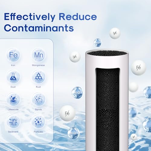 Image of ICEPURE 5 Micron 20 inch x 4.5 inch RFN20BB Whole House Iron & Manganese Reduce Water Filter Replacement for FM25B, RFFE20-BB, CFRFFE-20BB, 1 Pack