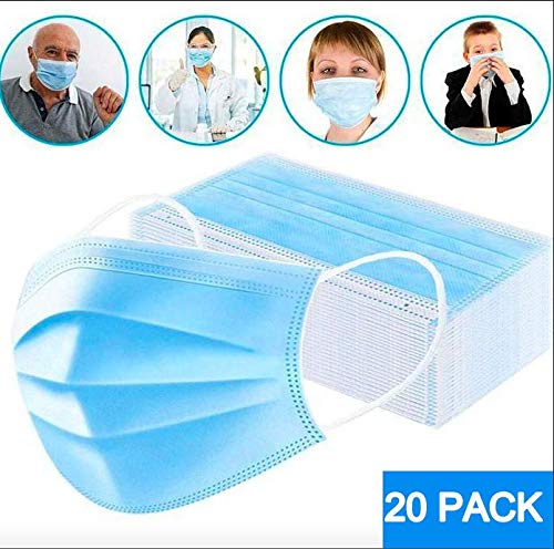 SAFE-T-MASK 3-PLY Disposable mask with ear loops, Breathable Non-woven Dust Filter Face Mask
