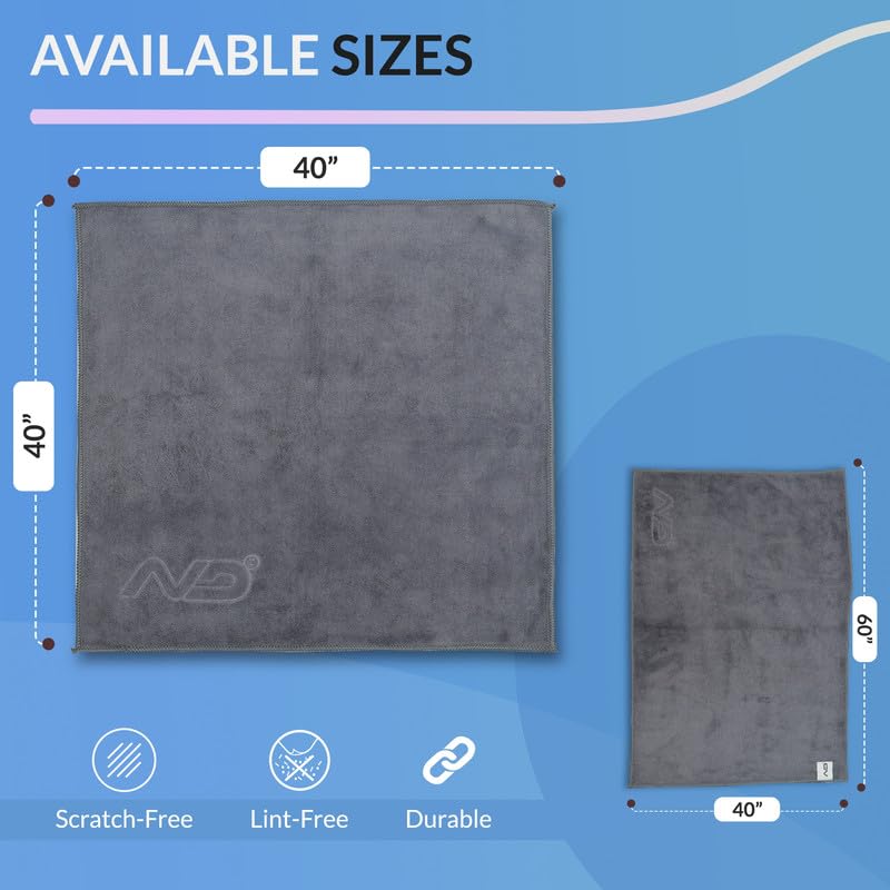 Image of Neodrift '400 GSM' Microfiber Cloth (Size - 40X40 Cm)(Set of 12 PC)(Colour - Gray)(Ultra Soft Cleaning Cloth for Car, Bike - Polishing, Detailing, Highly Absorbent)