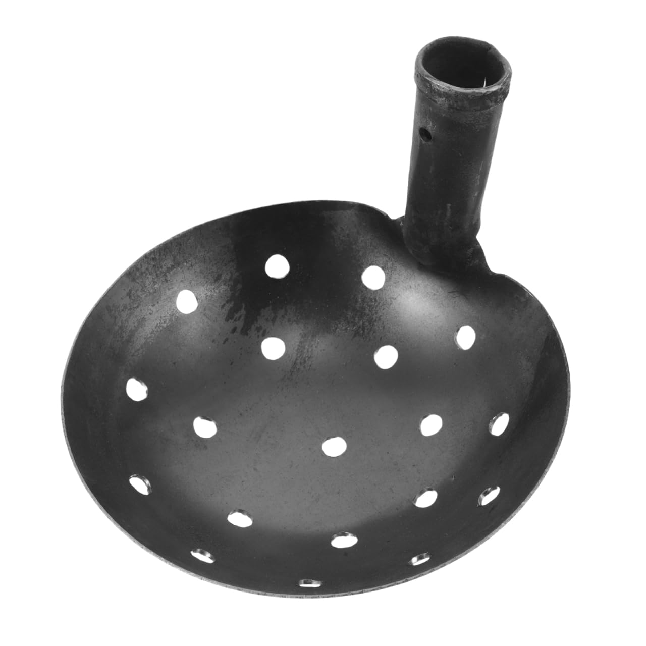 DOITOOL Pelle de jardin en métal de 17 cm avec tamis et trous de 1 cm - Pour le nettoyage des gouttières et des étangs - Tamis pour éliminer la boue et aérer le sol