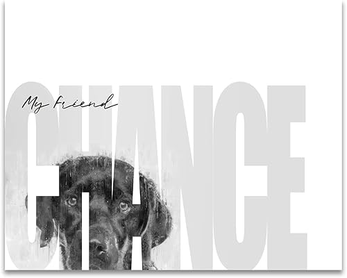 Personal-Prints My Best Friend - Regalo personalizado para dueño de perro (montaje en bloque de 6 x 8 pulgadas, Labrador Retriever - Chocolate)