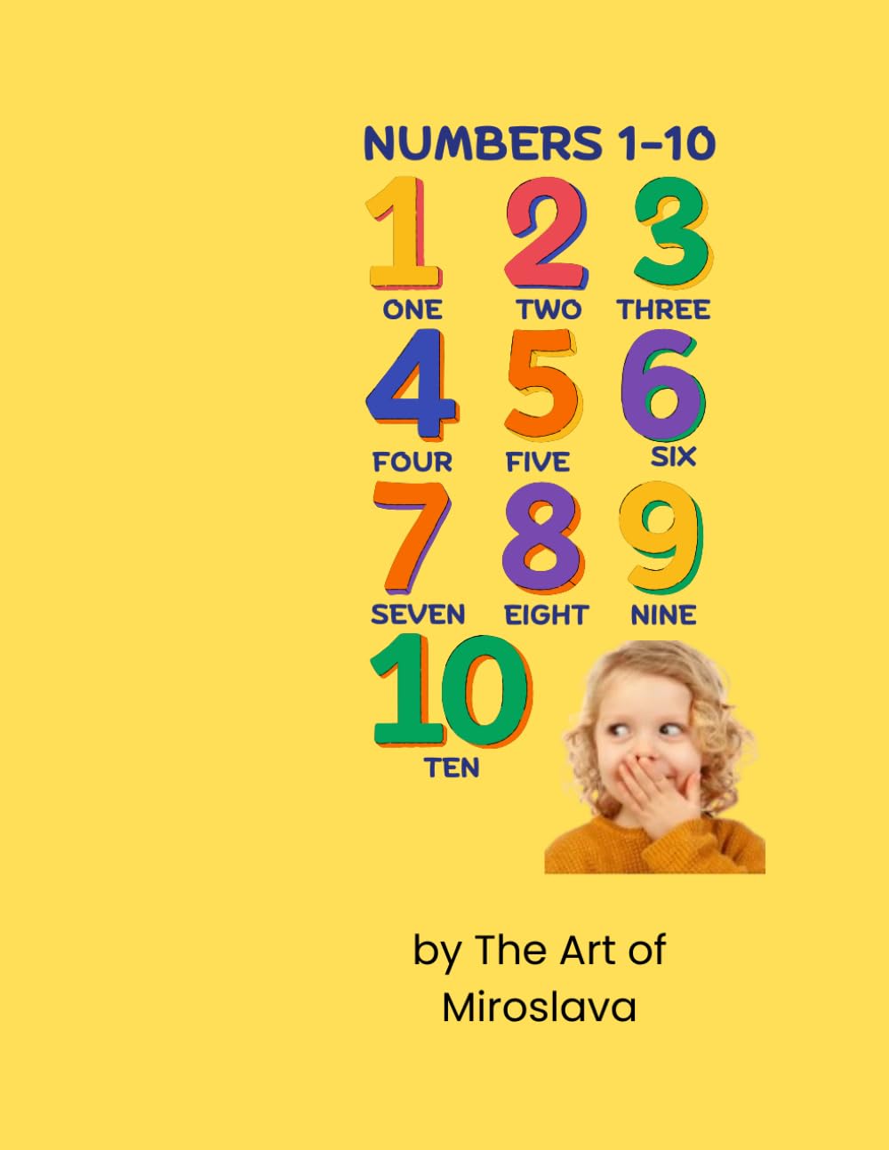 Numbers 1-10 Coloring Book for Kids Ages 3-6