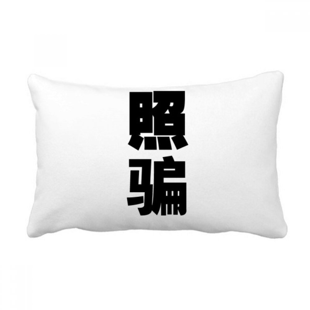 Coussin oreiller lombaire citation chinoise aux finitions premium