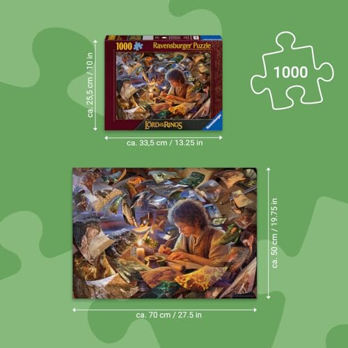 Puzzle 1000 pièces : Le Seigneur des Anneaux Ravensburger France - vue 4