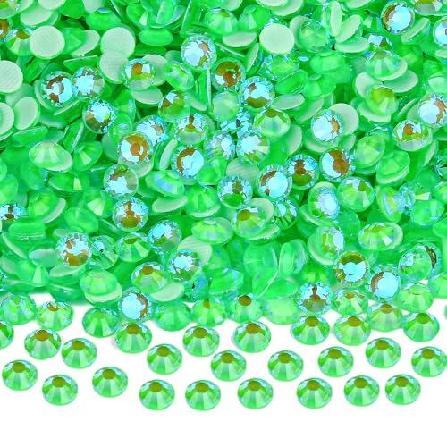 Blinginbox Hotfix Rhinestones, Mixed SS6-30 Sparkle Lt.Peridot 30g
