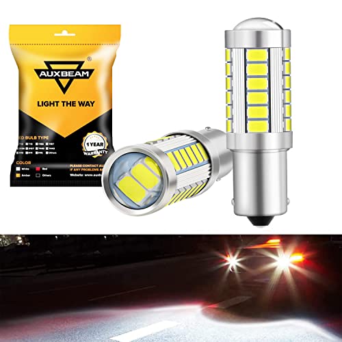 Auxbeam 1156 Reverse Light Bulbs, Super Bright 6500K White P21W Ba15S Led Bulbs For Backup Reverse Lights, 33-Smd Led Chipsets With Projector, Pack Of 2 #TOP13