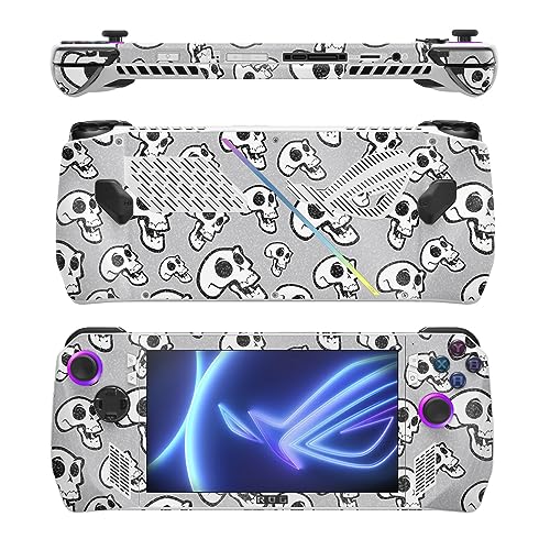 Image of MightySkins Glossy Glitter Skin Compatible with Asus ROG Ally - Laughing Skulls | Protective, Durable High-Gloss Glitter Finish | Easy to Apply