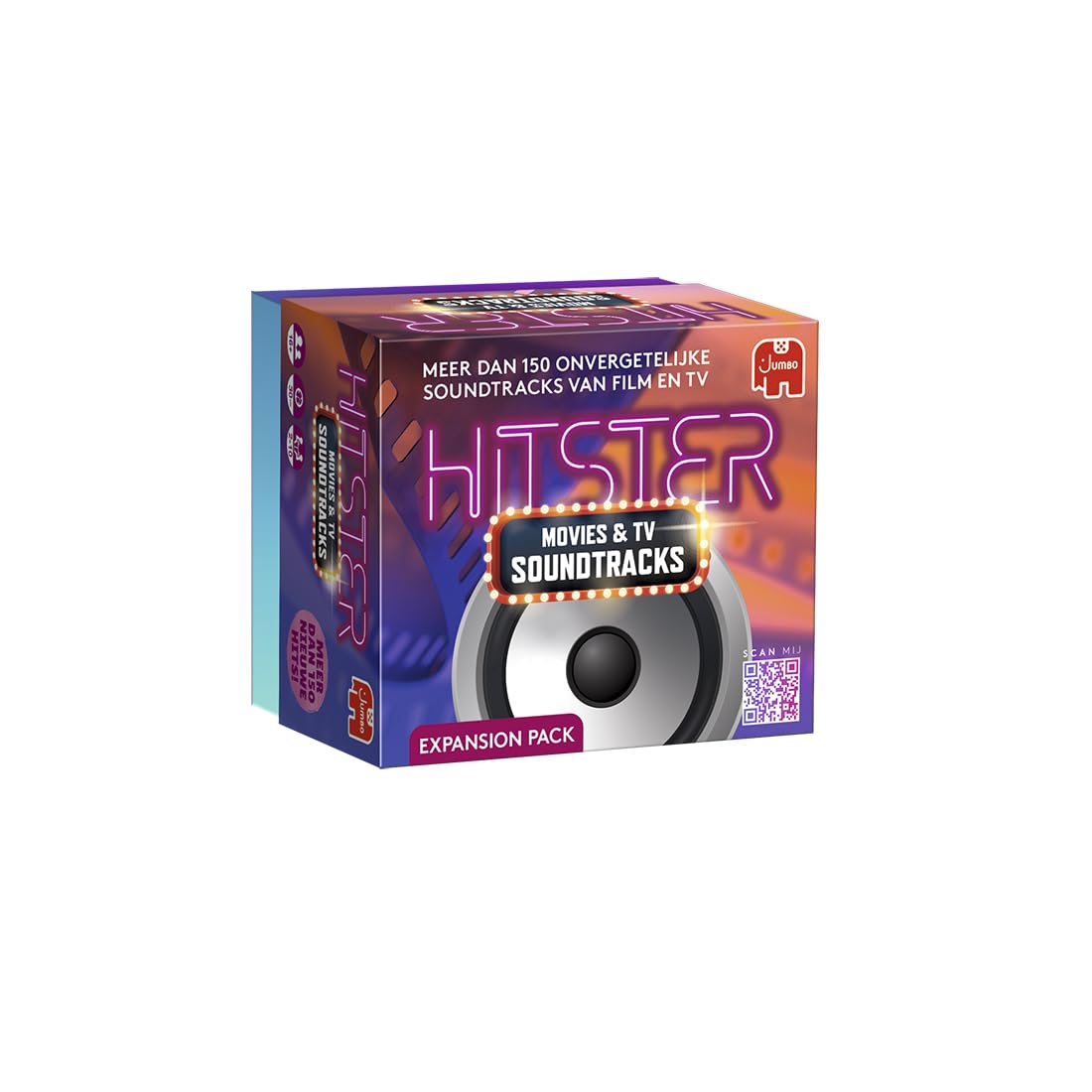 Jumbo Hitster Movies & TV Soundtracks Expansion Set, Music Party Game for Adults Aged 16 and Up, 2-10 Players