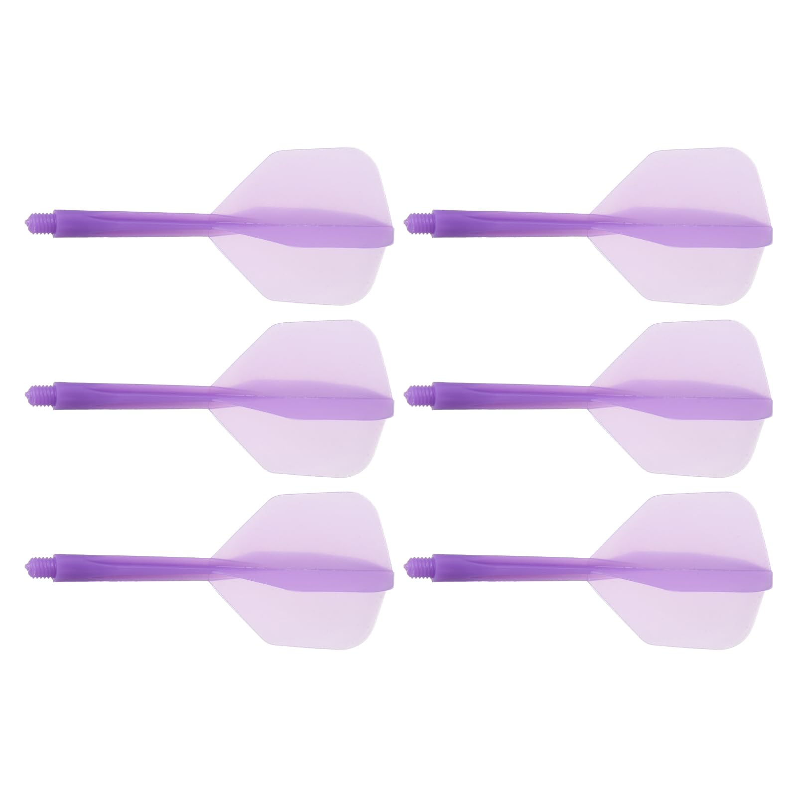 M METERXITY 6 Pack Integrated Dart Shaft and Flights-Screw In-one Dart Flight, Plastic Anti Break