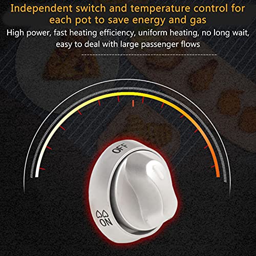 Generic 12-Liter-Fritteuse, Gas-Chip-Fritteuse, lebensmittelechter Edelstahl, elektronische Impulszündung, rutschfest, energiesparend, leicht zu reinigen – Bild 3