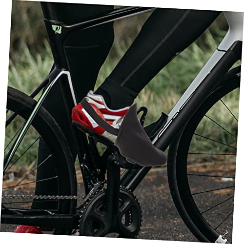 1 par de fundas para la punta del calzado de ciclismo para exteriores, fundas térmicas impermeables y resistentes al desgaste para hombres y mujeres miniatura 6