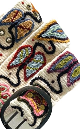 Andina Blossom Cream Embroidered Flower Belt2