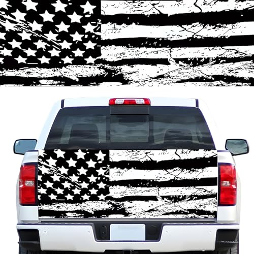 Image of Truck Tailgate Wraps Decal - 66x23.6 in America Flag Decal Graphics Tailgate Decals for Trucks, Tailgate Wraps for Trucks,Truck Tailgate Graphics - Tailgate Decal-29