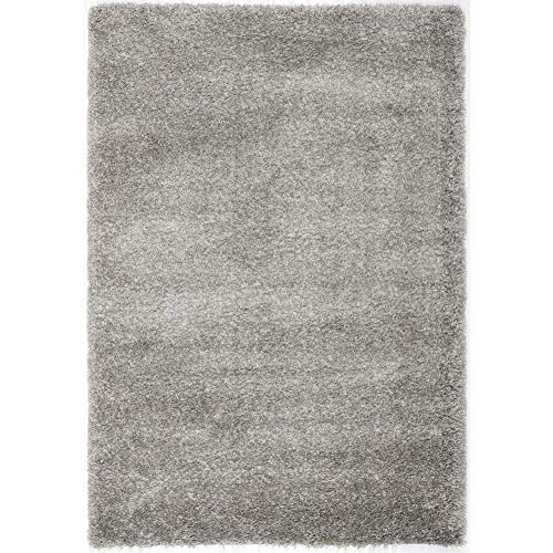 Image of Imra Carpet for Hall 12 x 18 feet Handwoven Fluffy Shag Collection with 2 inch Thickness (360 X 540 cm) Color Silver