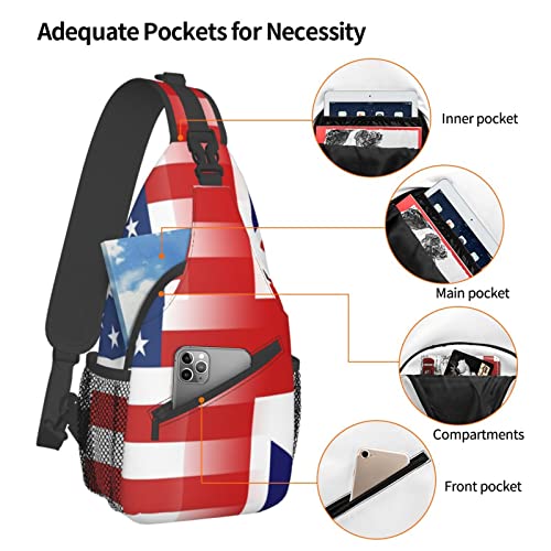Mochila bandolera unisex negra compacta y resistente miniatura 5