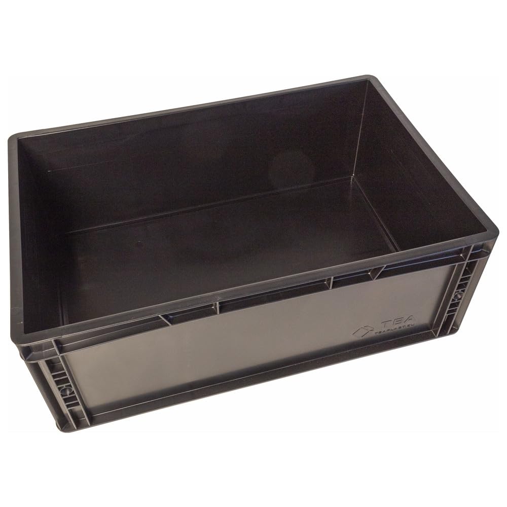 WETEC Contenitore per stoccaggio con maniglia, ESD, 600 x 400 x 220 mm