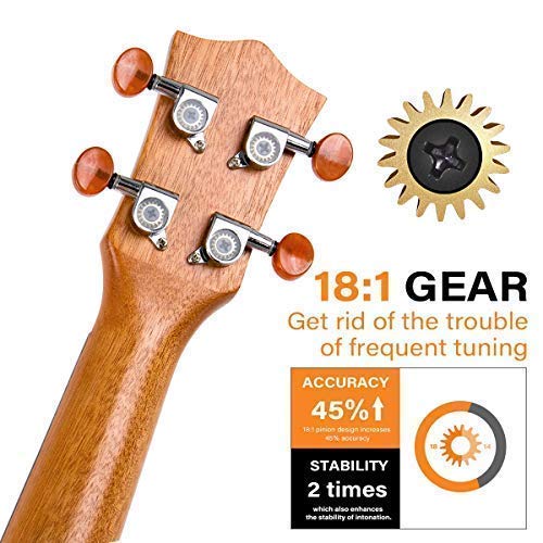 Kmise MI2187-AKM Tenor Ukulele Vintage Hawaiian Ukelele Mahogany Uke thumb #4