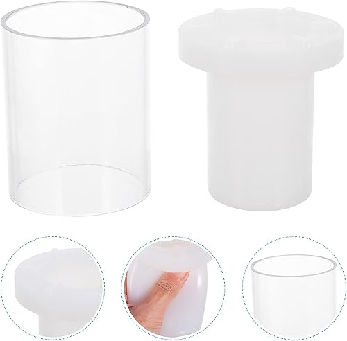 Miniatura 6 de EXCEART Cilindro de plástico hueco para velas creativas que hace fácil de limpiar, duradero y flexible para decoraciones únicas