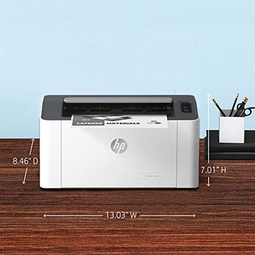 Image of HP Laser 103a Single-Function Monochrome Laser Printer with USB connectivity, Compact Design, Affordable Printing