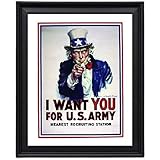 Uncle Sam - I Want You for US Army - Picture Frame 8x10 inches - Poster - Print