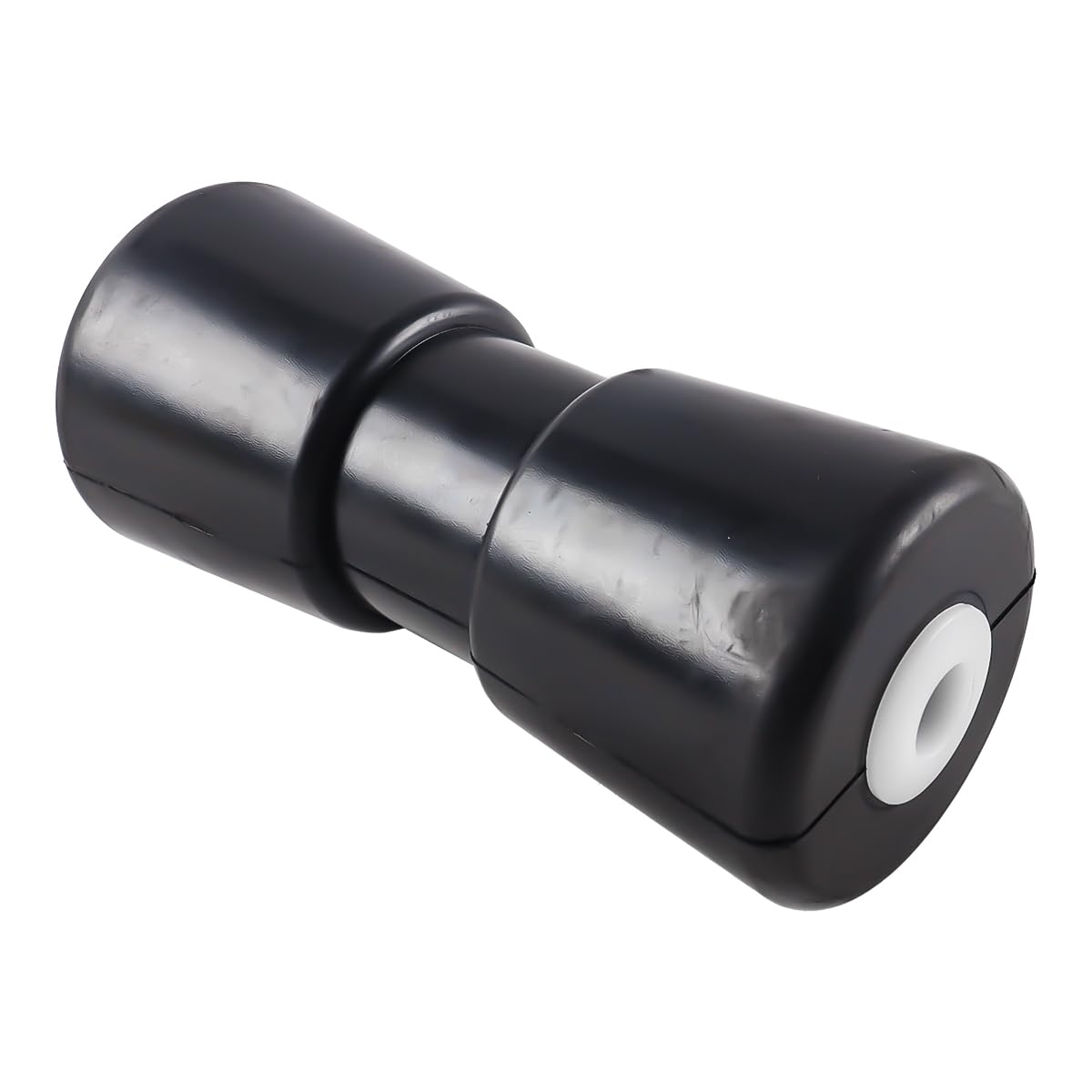Rullo per Rimorchio per Barche per Impieghi Gravosi, Robusto Rullo in Gomma, Accessorio di Ricambio per Rimorchio per Barche, Nero