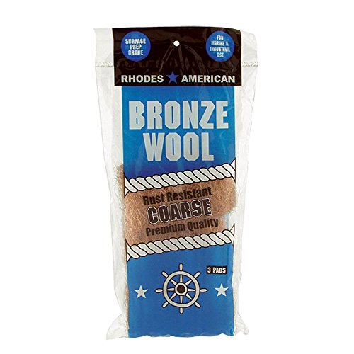 Bronze Wool, 3 pad, Coarse Grade, Rhodes American, Household, Marine and Industrial Use