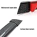 JKAPCYJFHF Car Tail Streamer Lamp Carbon Fiber LED Light Rear Wing Spoiler Lip Brake Trunk