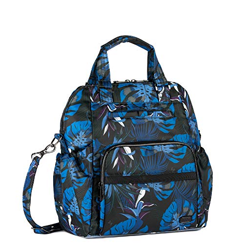 Lug Canter Shoulder Bag, Botanical Black