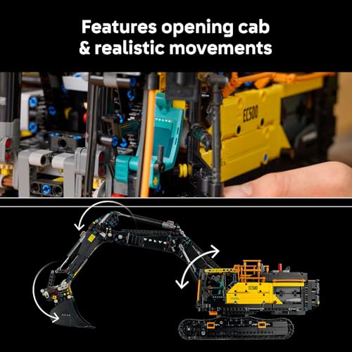 Image of LEGO Technic Volvo EC500 Hybrid Excavator Set, Gift for Adults 42215 Building Blocks for 18+ Gift