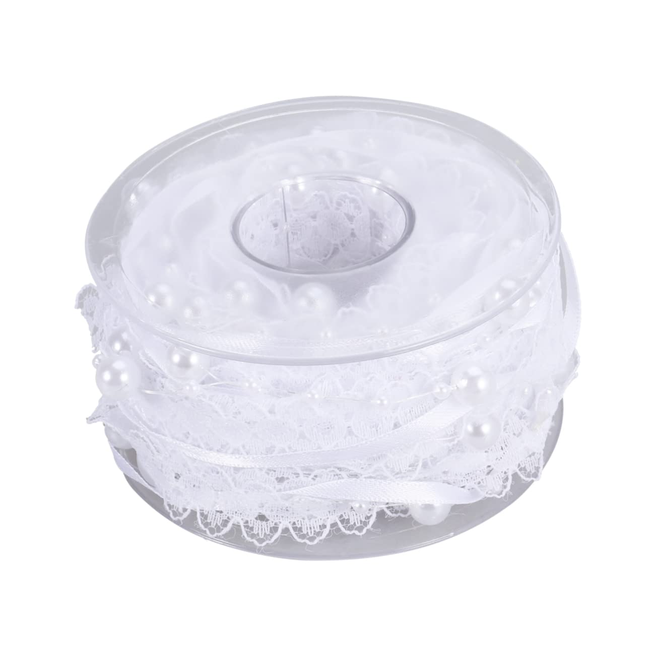 STOBOK Strings String Tree Beads Garland Bling Decor Wedding Drapes Macrame Curtains Tree Ribbon Beaded Trim Polyester Pearl Lace Trimming String of Pearls Organza White Bride