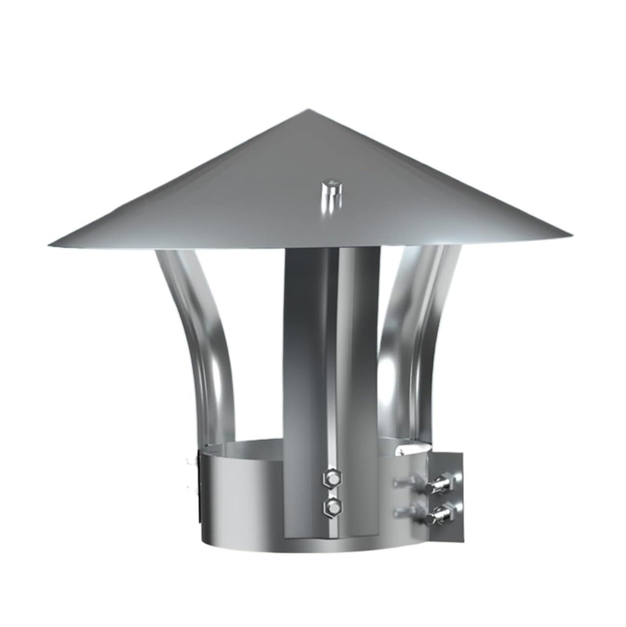 PBWERIGL Stainless Steel Roof Ventilator, Stainless Steel Chimney Cowl Air Vent Rain Snow Cover(D11cm/4.33in)