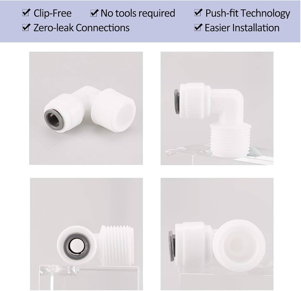 Amazon.co.jp: uxcell クイックコネクト 耐久性 浄水器チューブ継手