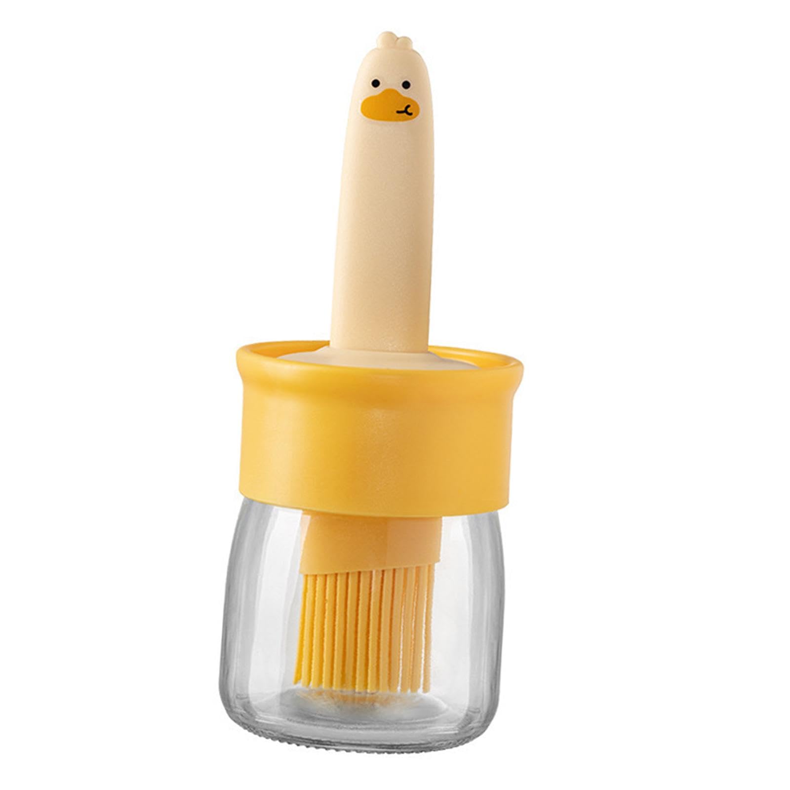 3X Botella Dispensadora de Aceite con Cepillo de Silicona Herramienta Multiusos Control Preciso del Aceite Adecuado para Cocinar Ensaladas, Adobos