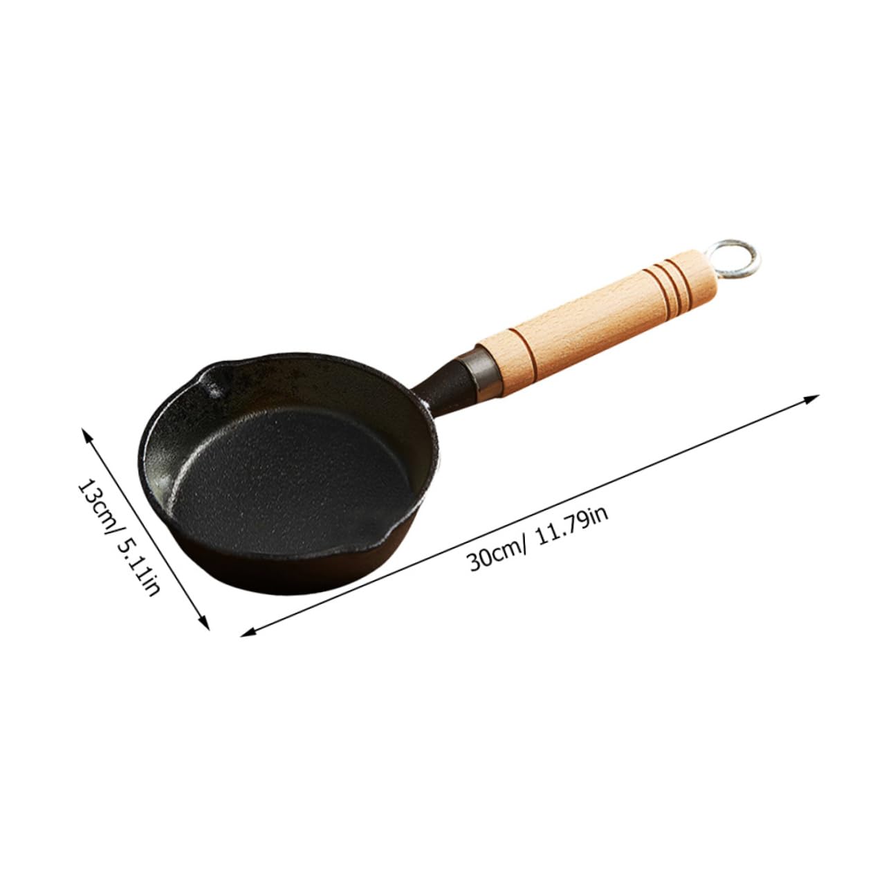 Levemolo Mini Iron Sauce Pot with Handle Small Melting Pot for Butter Oil and for Home Cooking Bakeries and Restaurants Compact Design for Efficient Heating and Easy Pouring