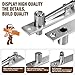Hidden Pivot Hinges, Hidden Door Hinges, Hidden Hinge Hardware Accessories,Ball Catch Hardware for Max 200 Lb Heavy Duty Wood Doors & Hidden and Secret Bookcase(Side Mount 200 lbs 1 Set)