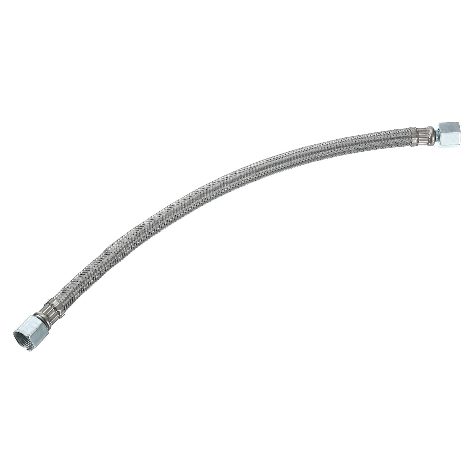 uxcell Air Compressor Exhaust Tube, 5/8" Thread Dia 16" Length Compressor Hose Stainless Steel Hose Air Tube Compressor Hardware Accessories