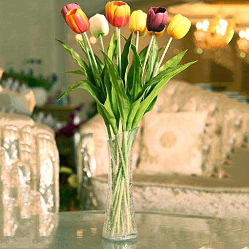 Vase en verre de sol 39cm pour stabiliser les grands bouquets sans risque de chute