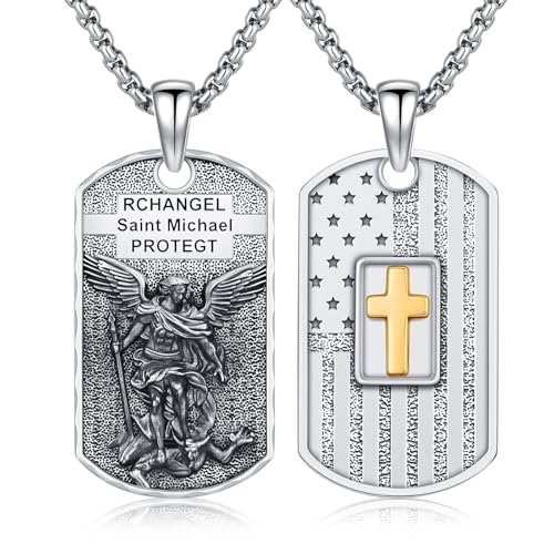 Collier Saint Michel protecteur en argent 925, votre medaille religieuse au quotidien