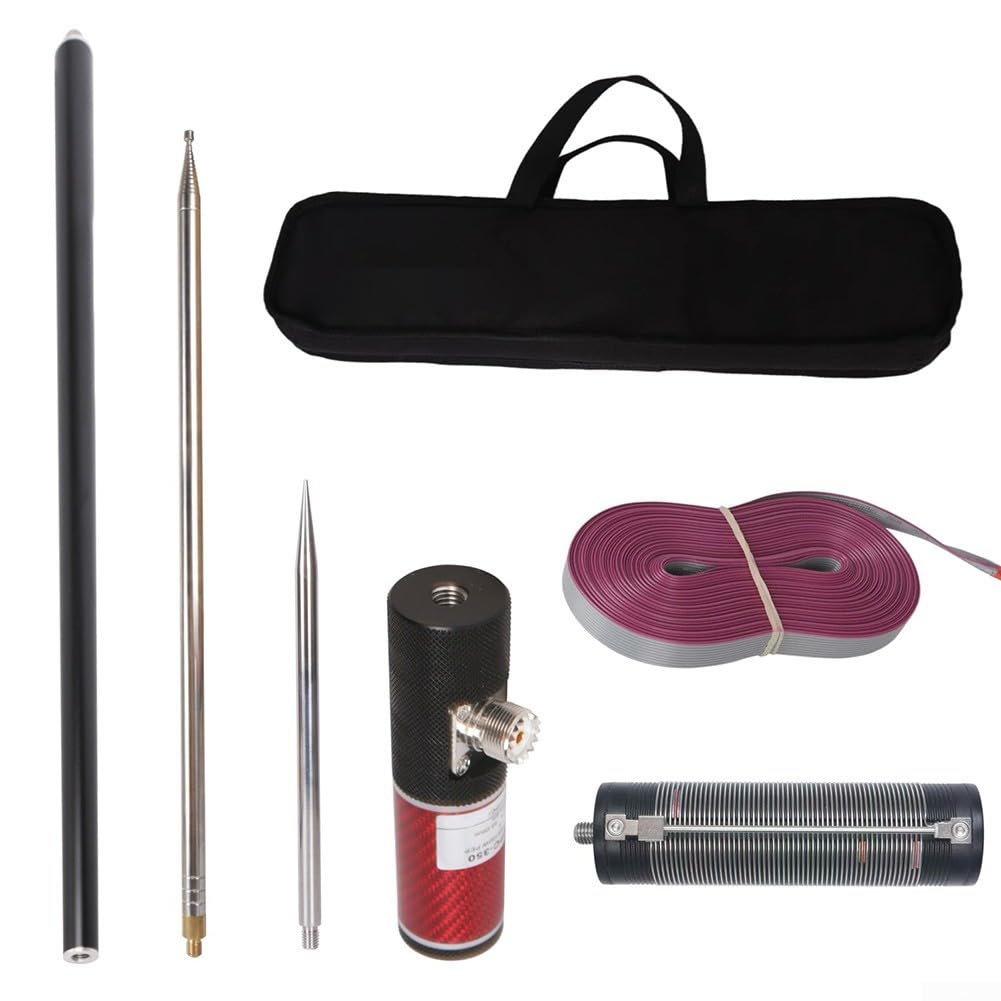 Antena de onda corta HF 3.5-50MHz 10-Band 100W para JPC-350 | Diseño portátil de bajo ruido de acero inoxidable | Radio de jamón al aire libre para gp