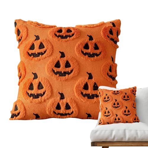 Fundas de almohada de otoño, fundas de almohada festivas de Halloween, calabaza gótica, funda Piillow con patrón de calabaza para silla, sofá, exterior, interior, hogar, patio, aula, porche, sala de