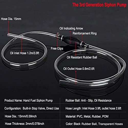 1pc Pumping Unit Manual Oil Sucker Suction Pipe Pump for Automotive Yacht Motorcycle Transparent Pipe with High Flow Rate3