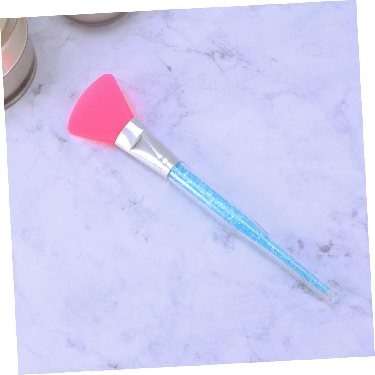 Silicone Face Mask Brush for Women with Blue Drill Handle image 3