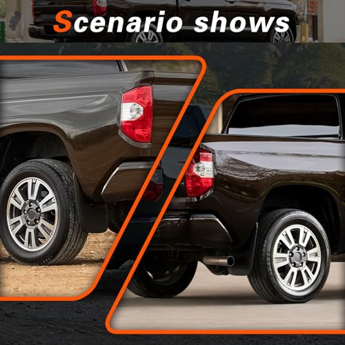 Image of Mud Flaps Compatible with for Toyota Tundra 2007-2021 Without Fender Flares Mud Guards for Trucks 4pcs Splash Guards Front & Rear Side