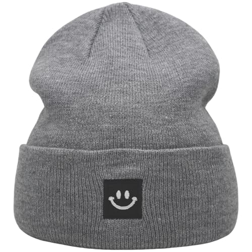 Image of 55cube Knit Beanie Hat Cuffed Plain Skull Cap for Men Women