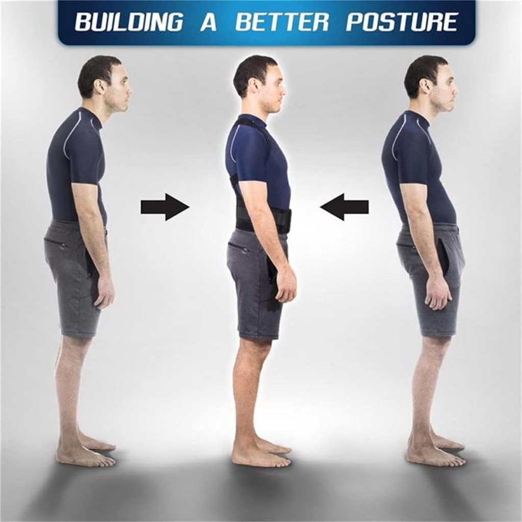 Posture Corrector Adjustable Support Magnetic Back Shoulder Brace Belt Unisex(Small)