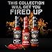 Melinda’s Extreme Fiery Variety Pack - Extra Spicy Craft Hot Sauce Gift Set - Includes Ghost Pepper, Scorpion Pepper, Habanero XXXXtra Reserve - Extreme Heat Hot Sauce Variety Set - 5oz, 3 Pack