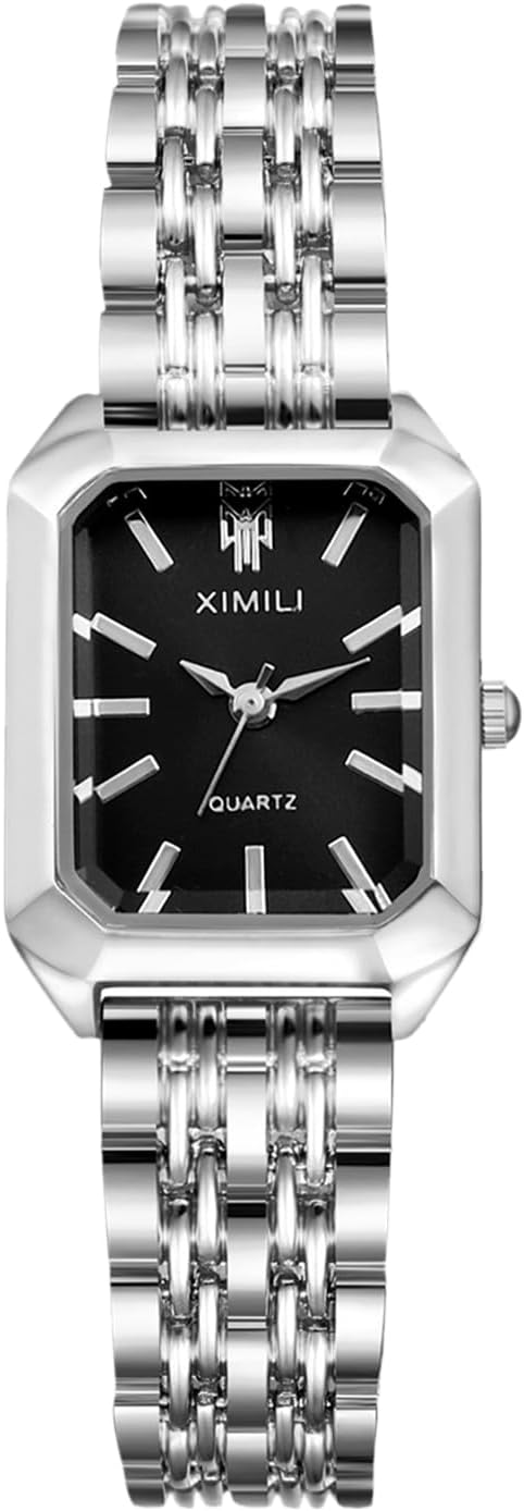 OIDEA Square Womens Watch: Elegant Rectangular Bar Scale Dial Analog Quartz Bracelet Watch Detachable Strap Casual Business Dress Ladies Watches